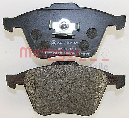 METZGER 1170180 Bremsbelagsatz, Scheibenbremse
